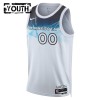 NBA Minnesota Timberwolves Trikot Personalisierung Nike 2024-25 City Edition Weiß Swingman - Kinder